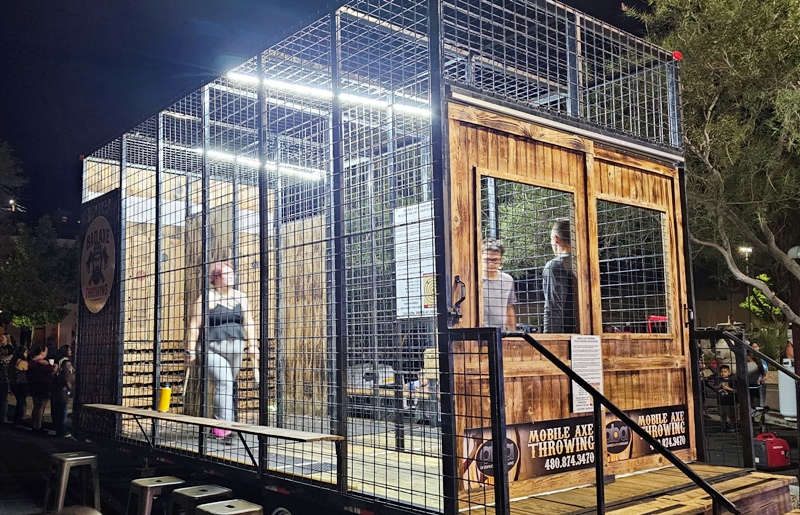 Mobile Axe Throwing Trailer Phoenix Arizona